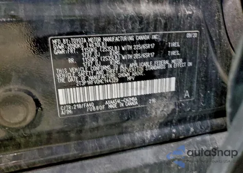 2021 Toyota Rav4 Xle z USA, uszkodzony, nr VIN 2T3P1RFV0MC144329